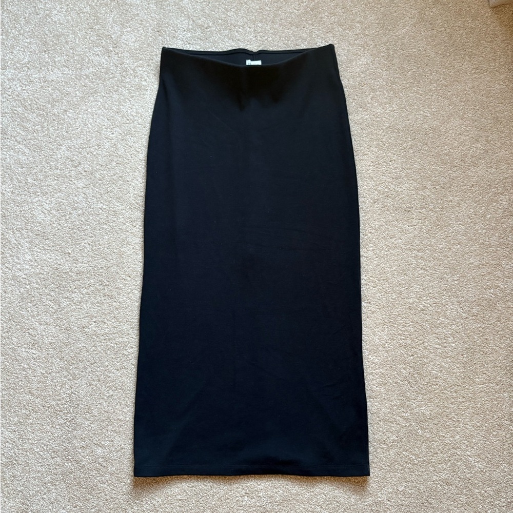 Wilfred Free Lounge Knit Black Pencil Skirt